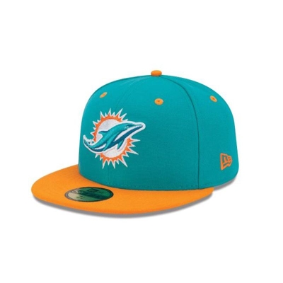 Sapca New Era Miami Dolphins NFL 2Tone 59FIFTY Fitted - Negrii